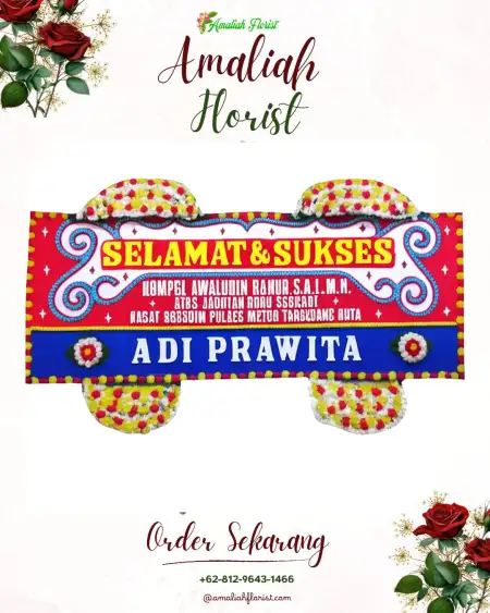 Papan Bunga Ucapan Selamat Megang Sakti